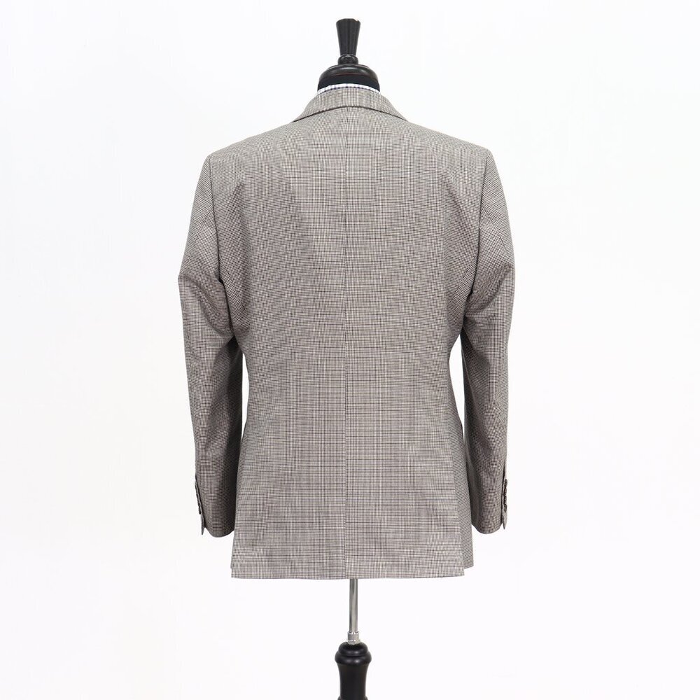 Stafford 42R Beige HT 2-Button Sport Coat Blazer Jacket P415 - Picture 7 of 11